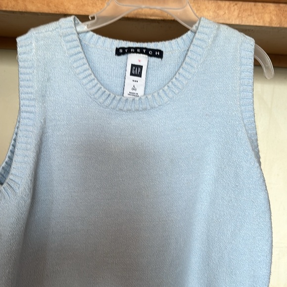 Gap Light Blue Stretch Sweater Vest Cotton Blend Boys Large L (10) - Picture 5 of 13